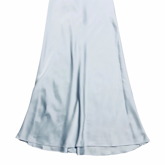 KATIE MAY x REVOLVE NWT Celestial Blue Satin Flora Midi Dress XS - Picture 6 of 15